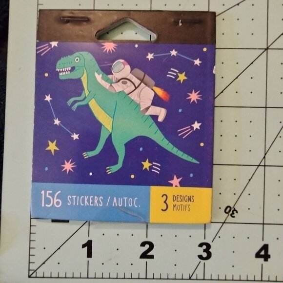 Stickers Dinosaur Astronaut SportsTheme Craft American Greeting 156 Party Favor - Picture 3 of 5